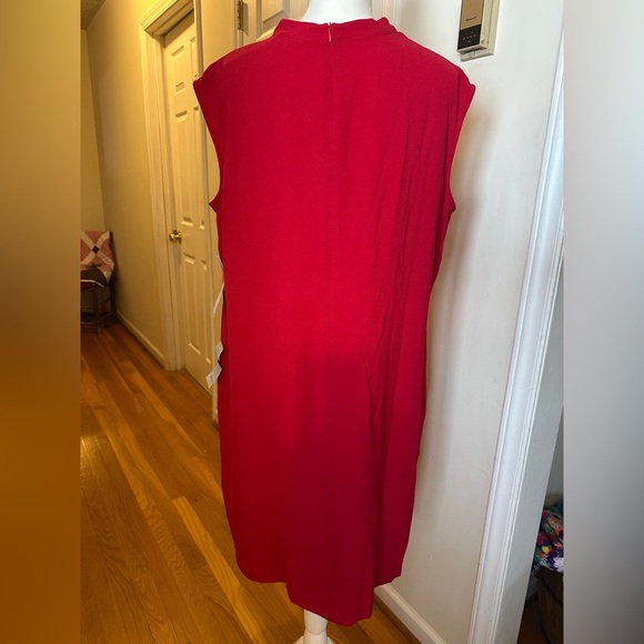 NWT London Times Nordstrom red sleeveless dress size 14W. - Picture 2 of 9